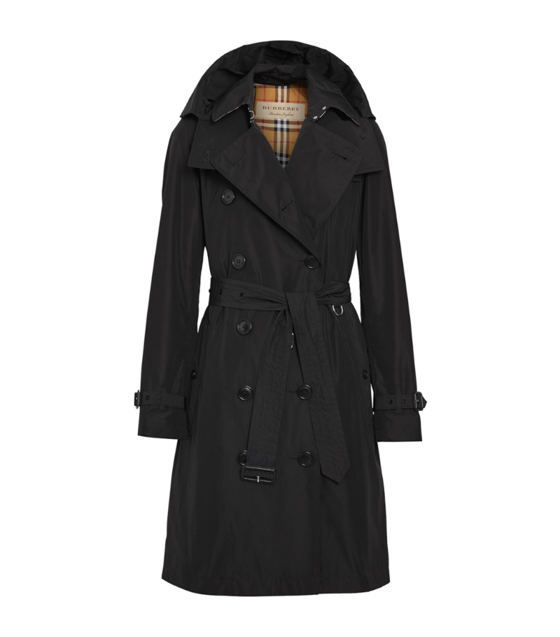 Burberry Sale Online Detachable-Hood Taffeta Trench Coat at a cheaper price  with 66% off at 